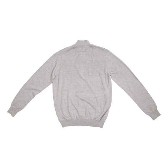 Michael Kors Men Quarter Zip Sweater Gray Size L 5680 - Picture 2 of 2